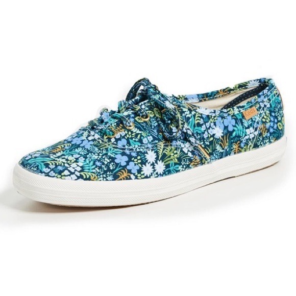 Keds x Rifle Paper Co Collab Sneakers Floral Size 7.5 - Picture 1 of 9